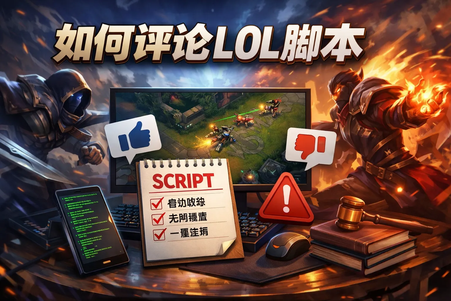 如何评论lol脚本