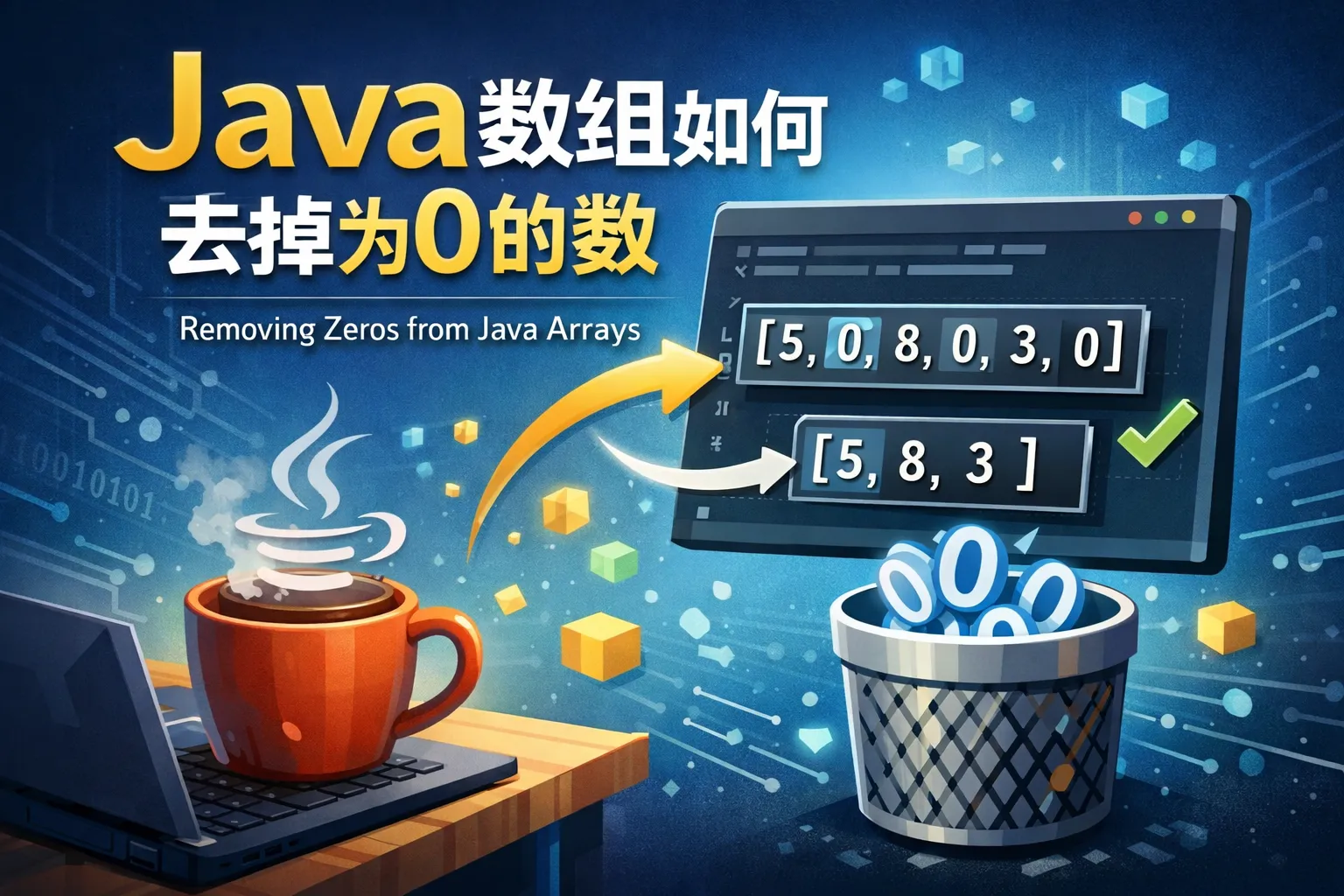 java数组如何去掉为0的数