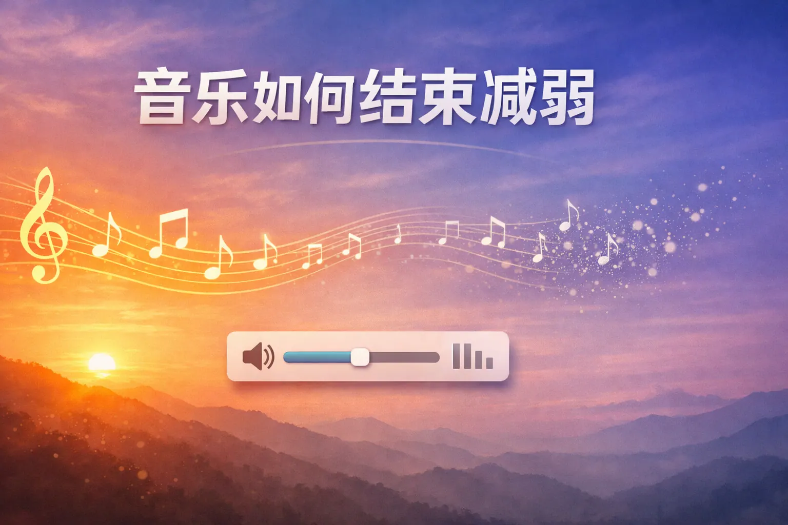 ppt音乐如何结束减弱