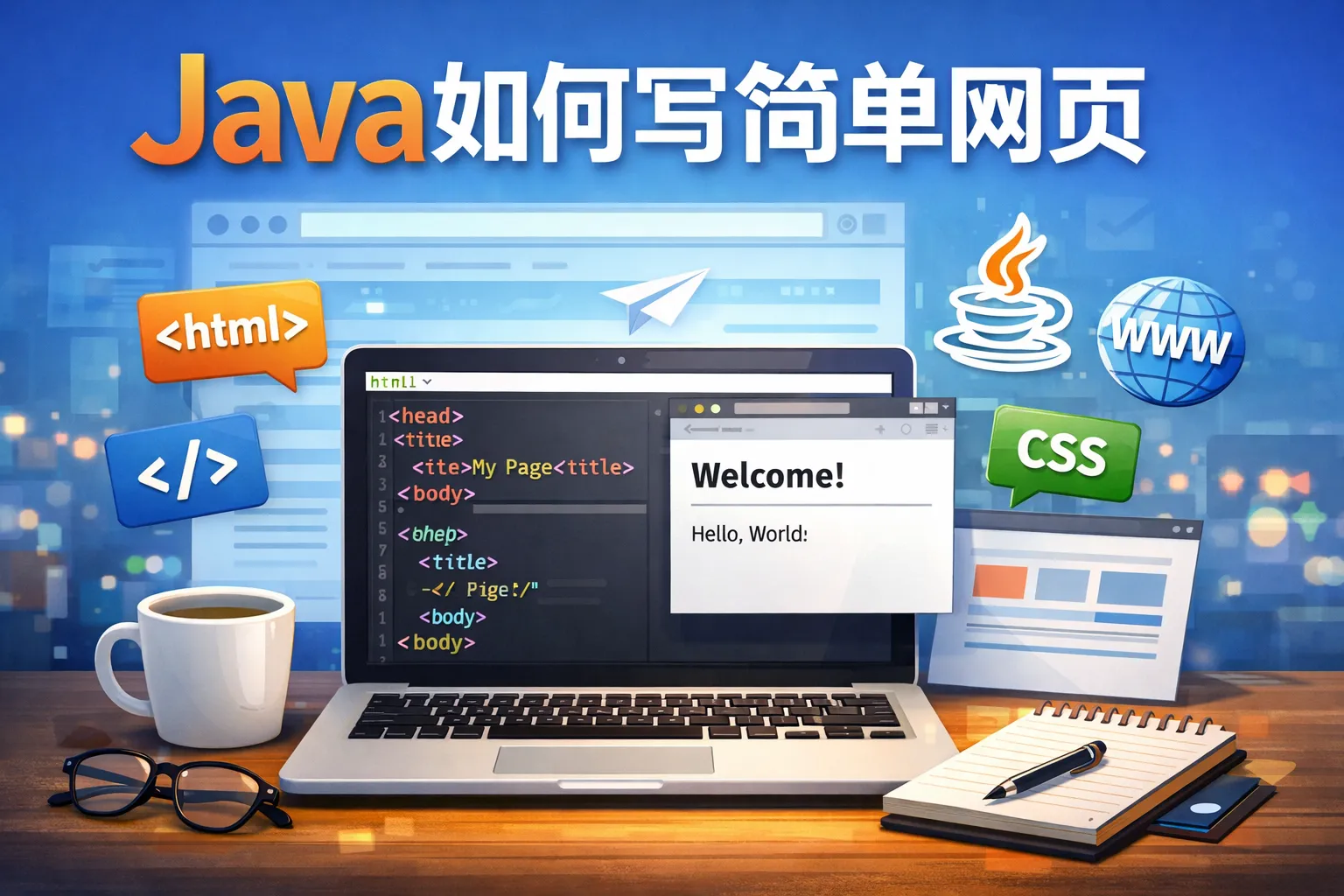 java如何写简单网页