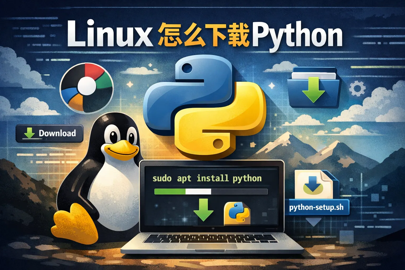 linux 怎么下载python