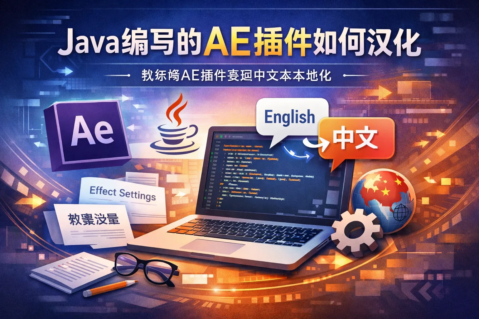 Java编写的AE插件如何汉化