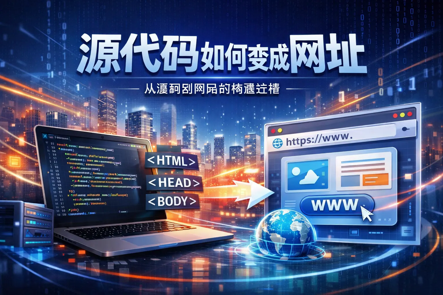 源代码如何变成网址