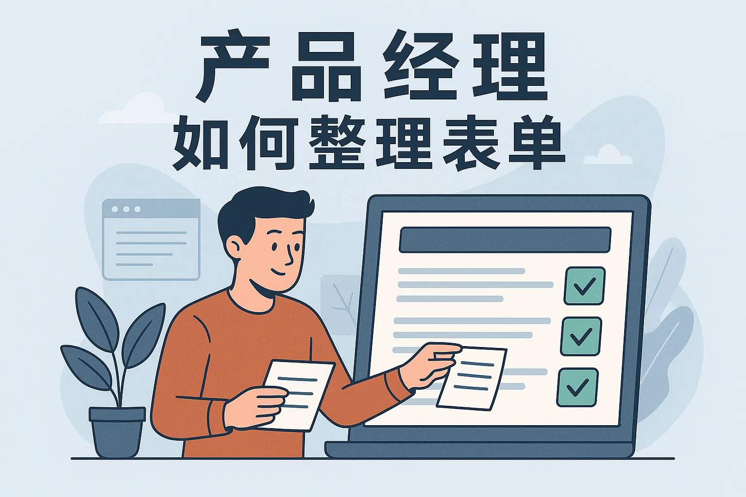 产品经理如何整理表单