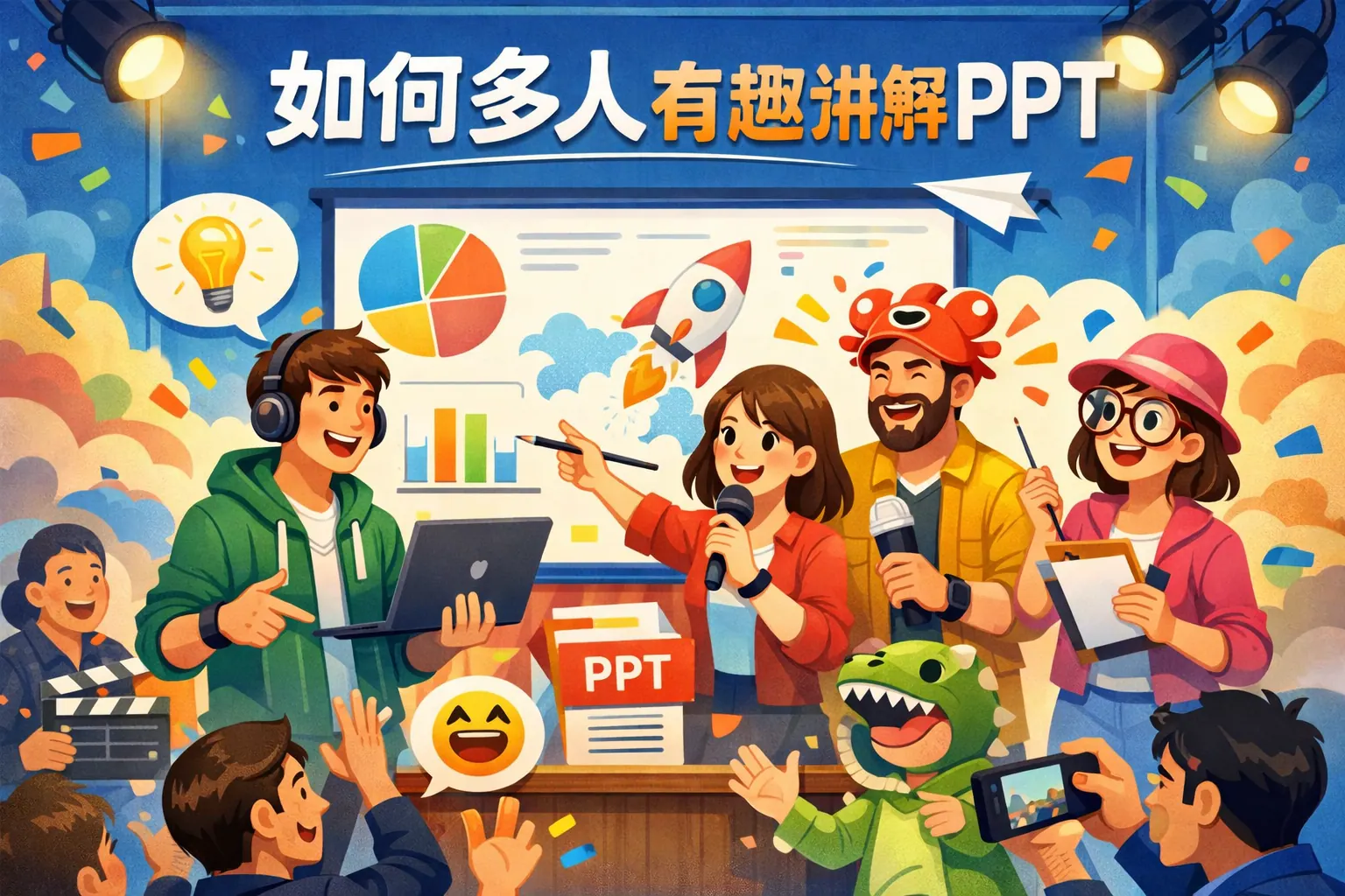 如何多人有趣讲解PPT