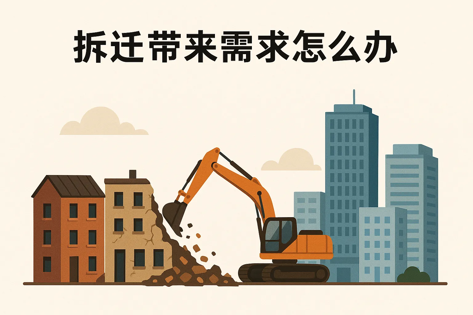 拆迁带来需求怎么办