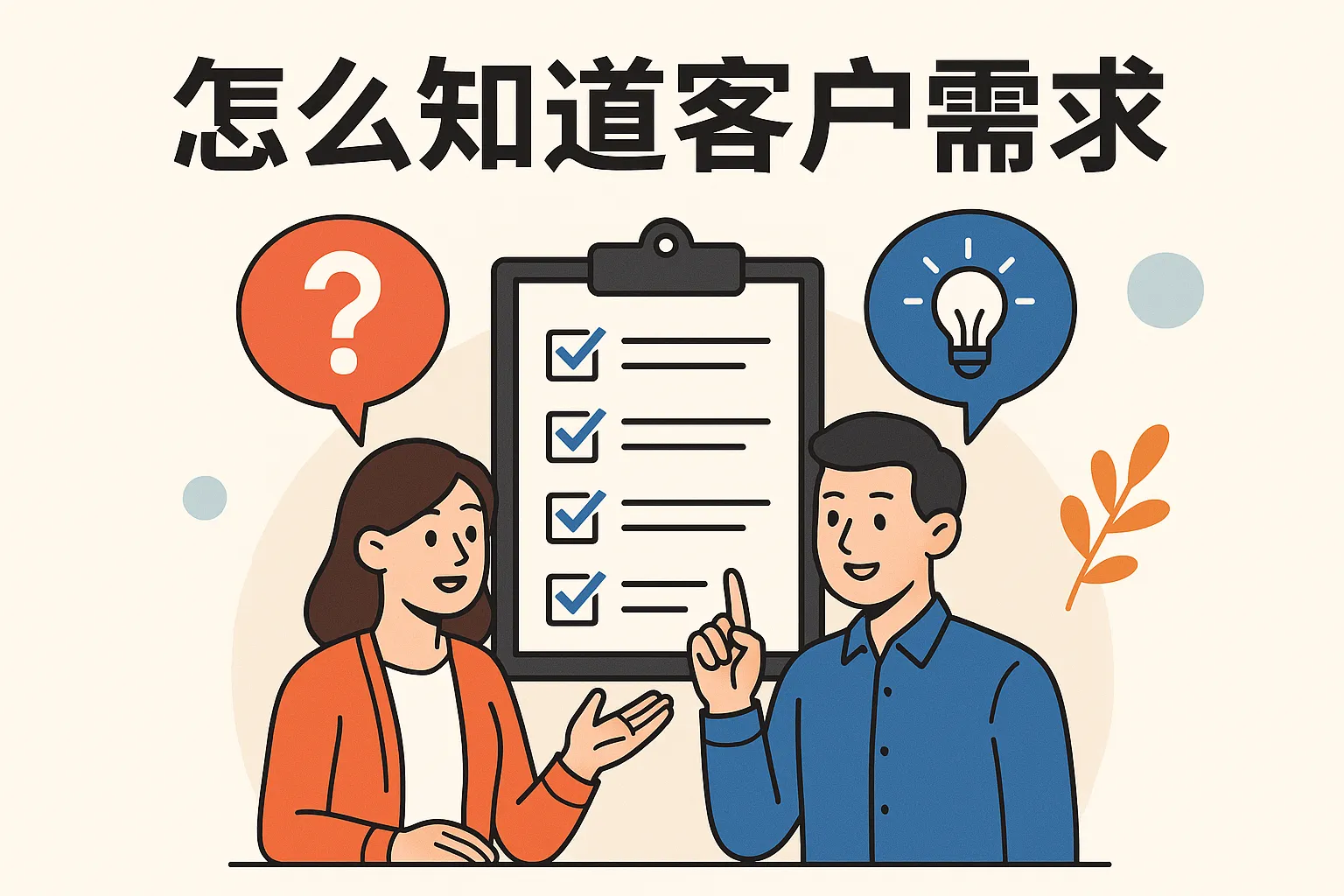 怎么知道客户端需求