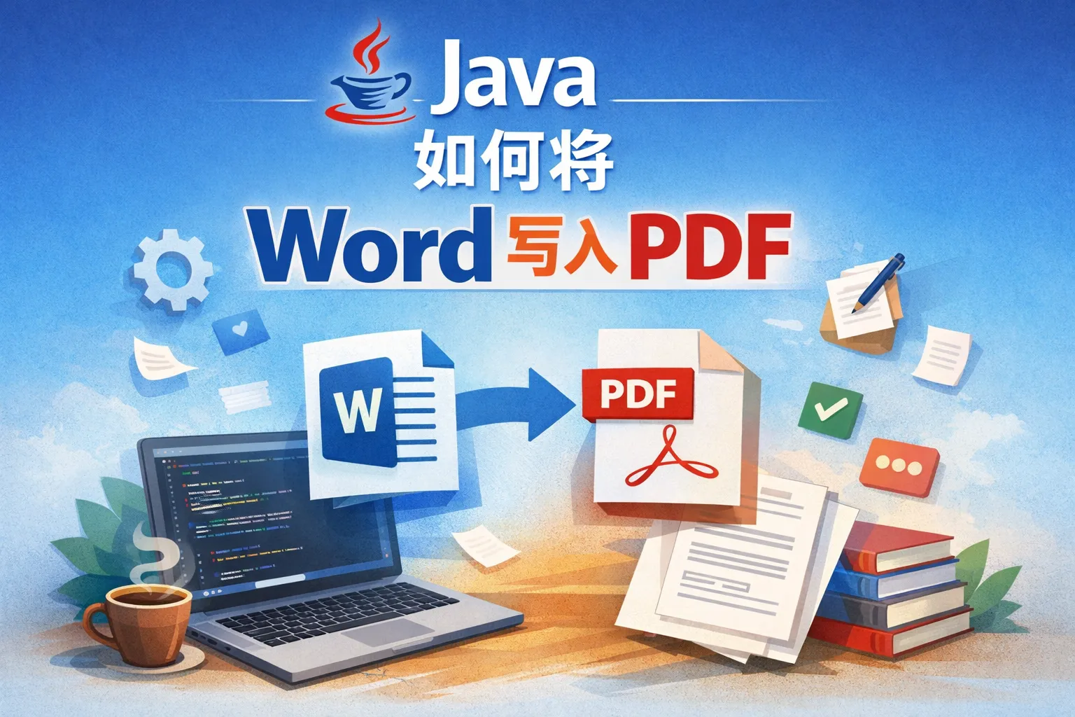 java如何将word写入pdf