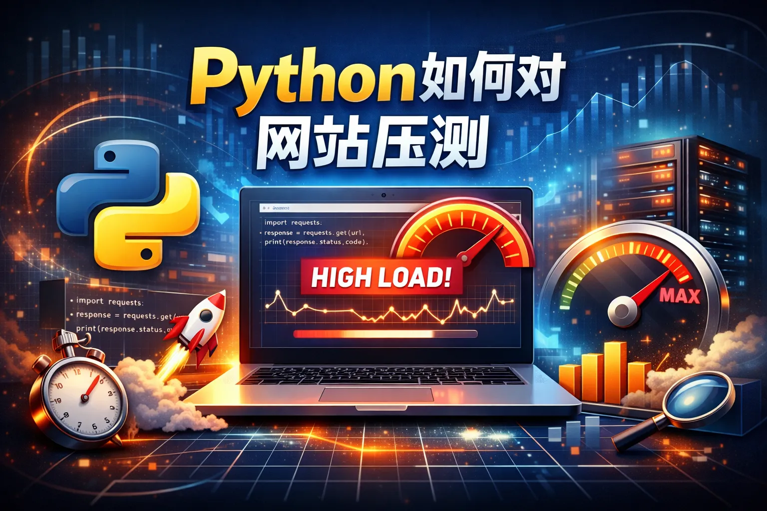 python如何对网站压测