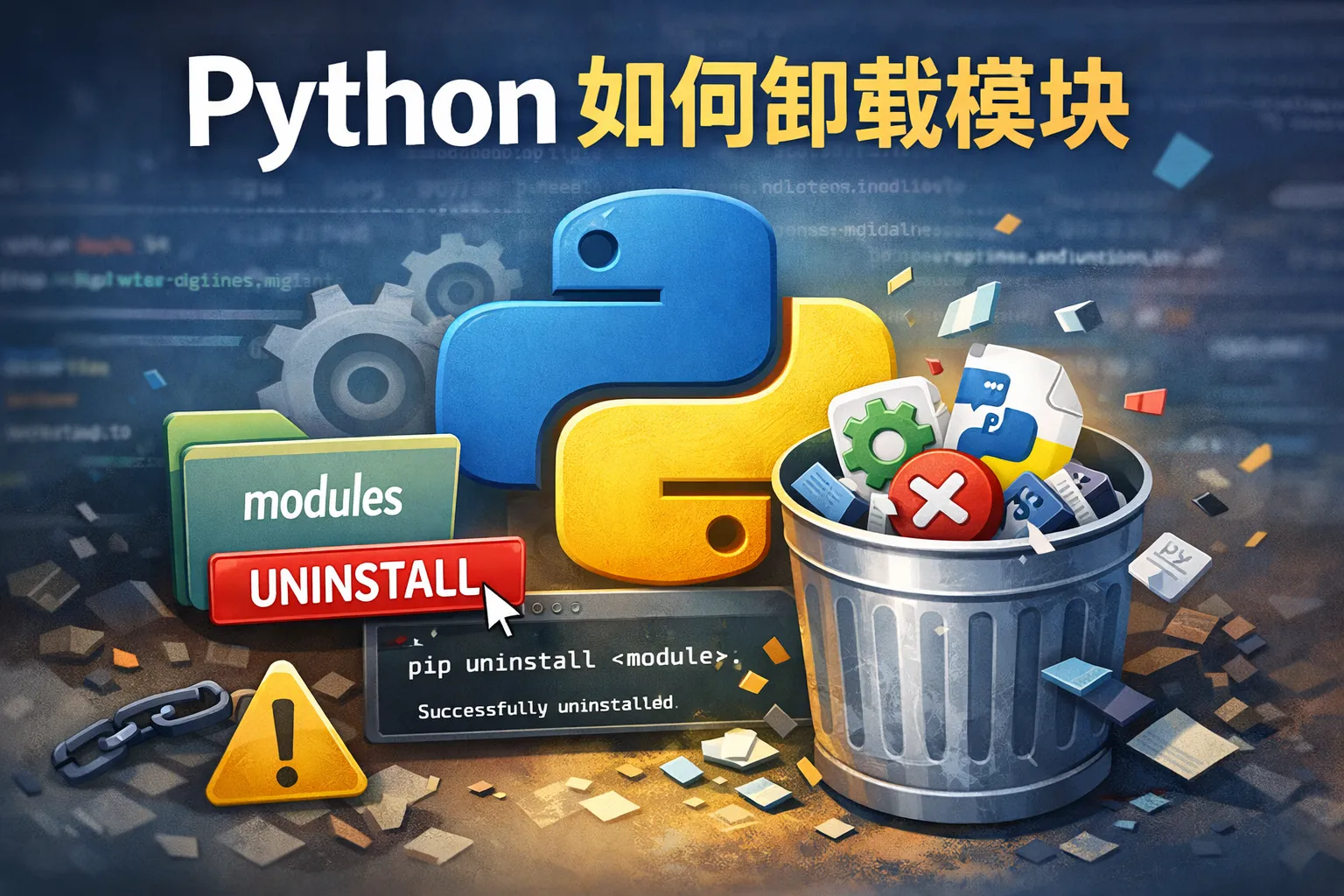python 如何卸载模块