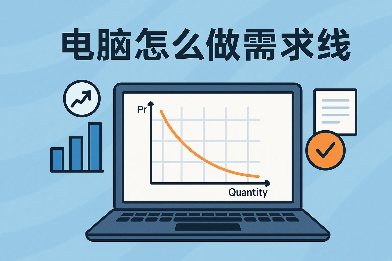 电脑怎么做需求曲线