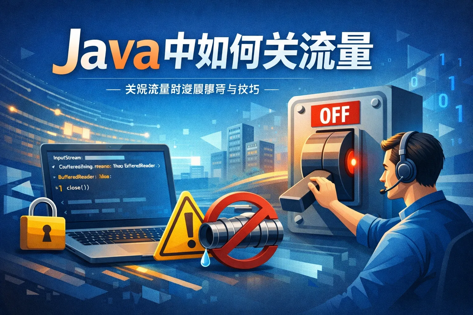java中如何关流量