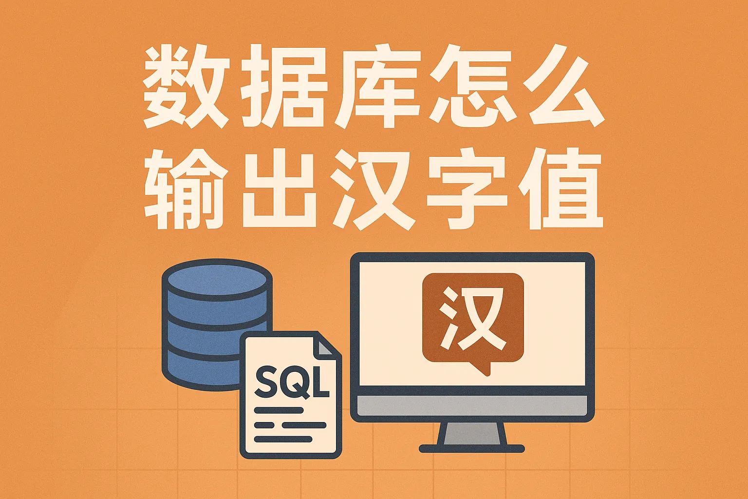 数据库怎么输出汉字值