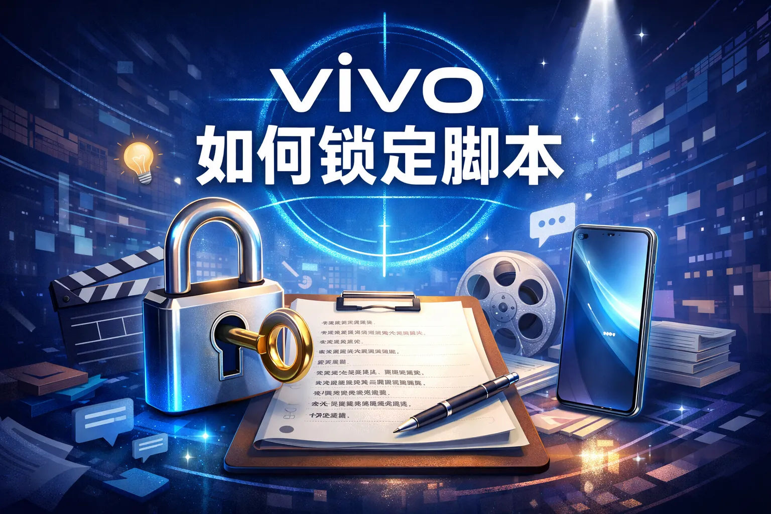 vivo如何锁定脚本