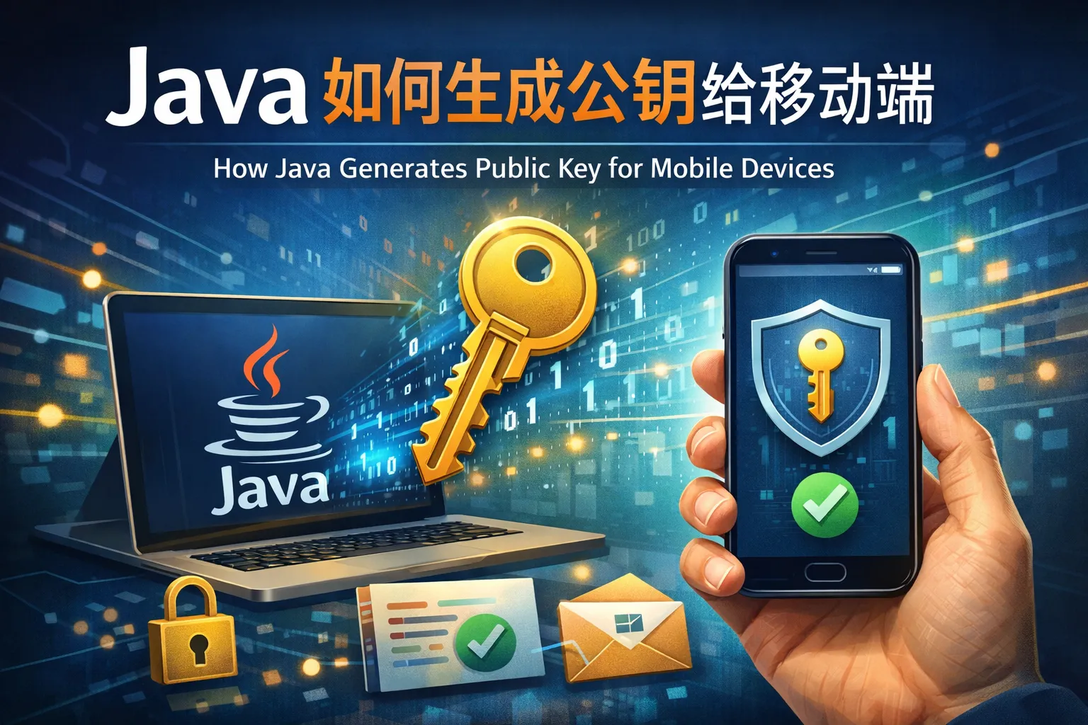 Java 如何生成公钥给移动端