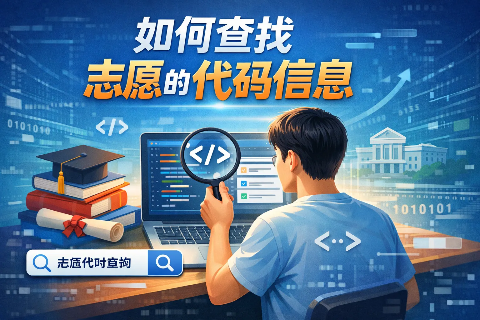 如何查找志愿的代码信息