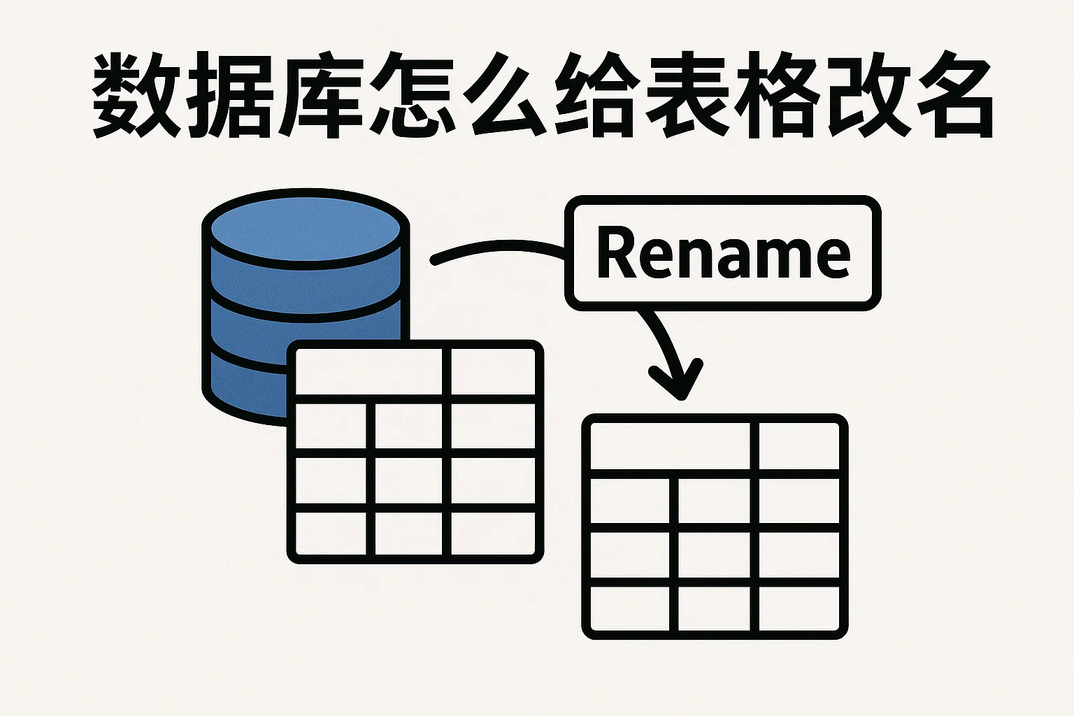 数据库怎么给表格改名