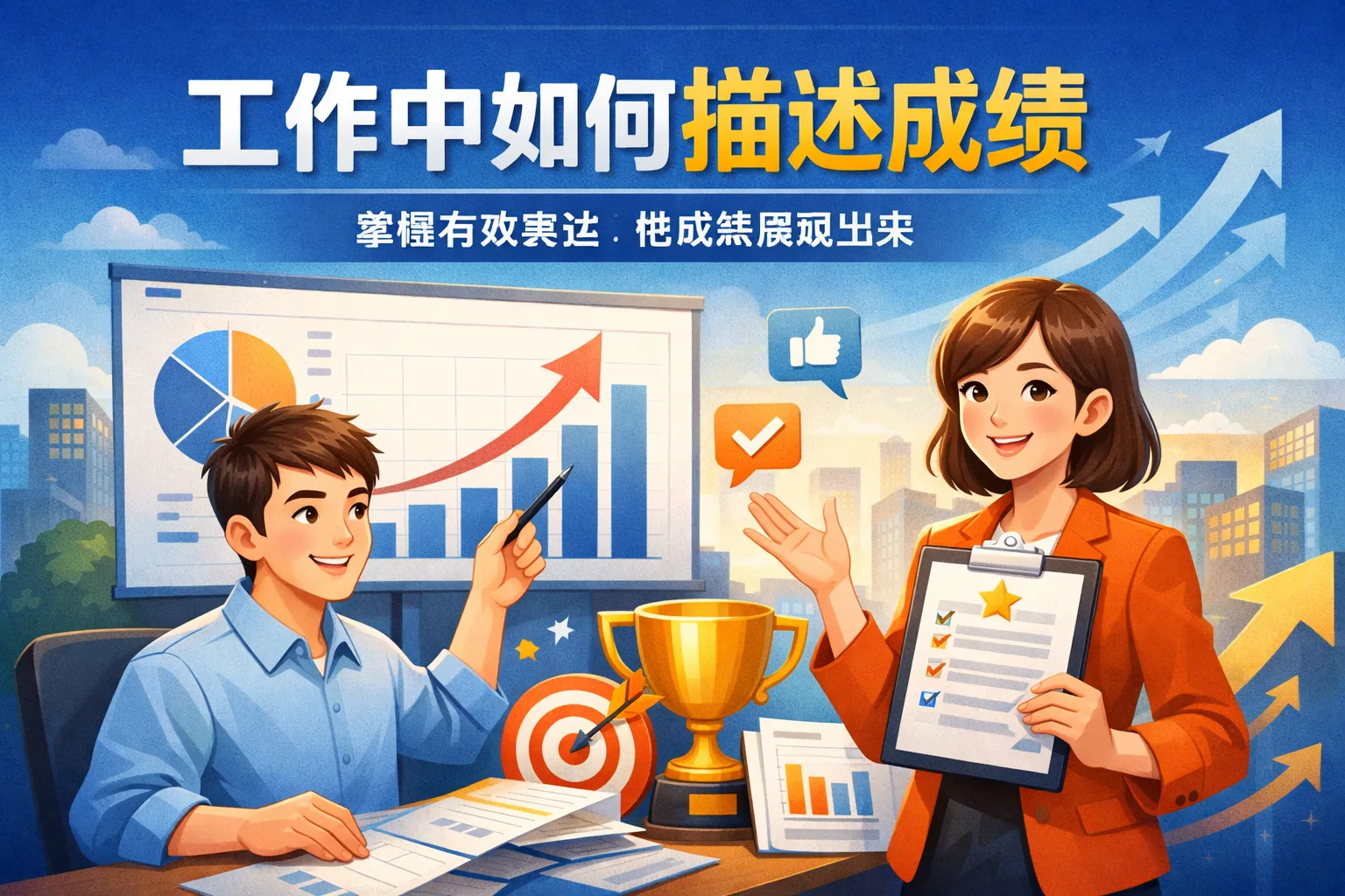 工作中如何描述成绩