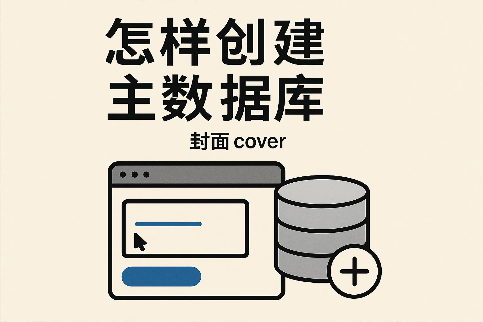 怎么创建主数据库