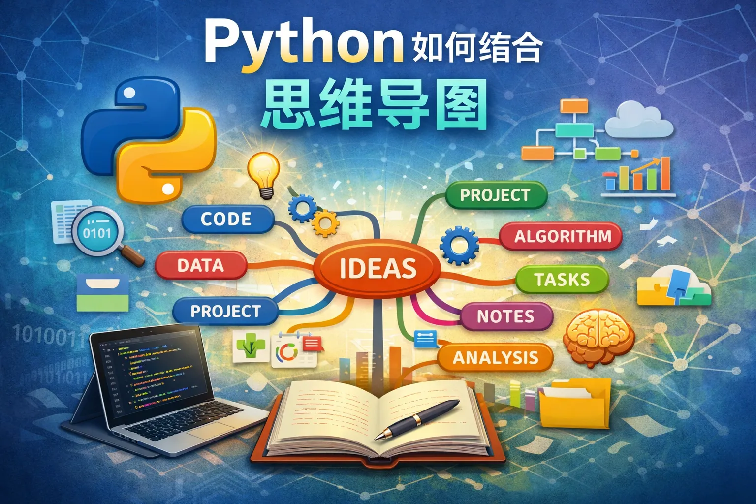 python如何结合思维导图