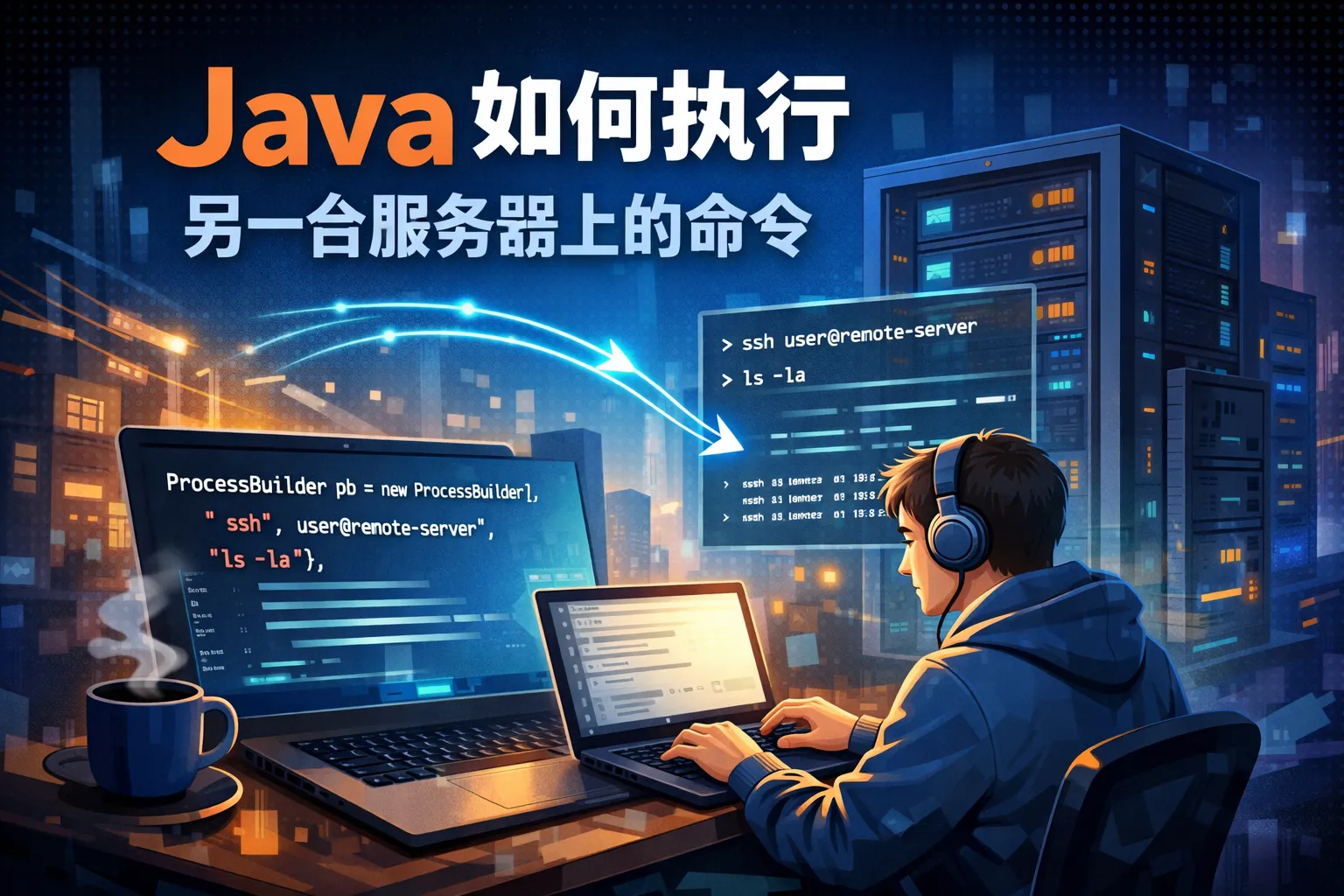 java如何执行另一台服务器上的命令