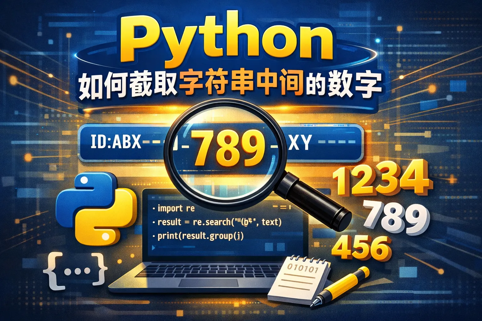python如何截取字符串中间的数字