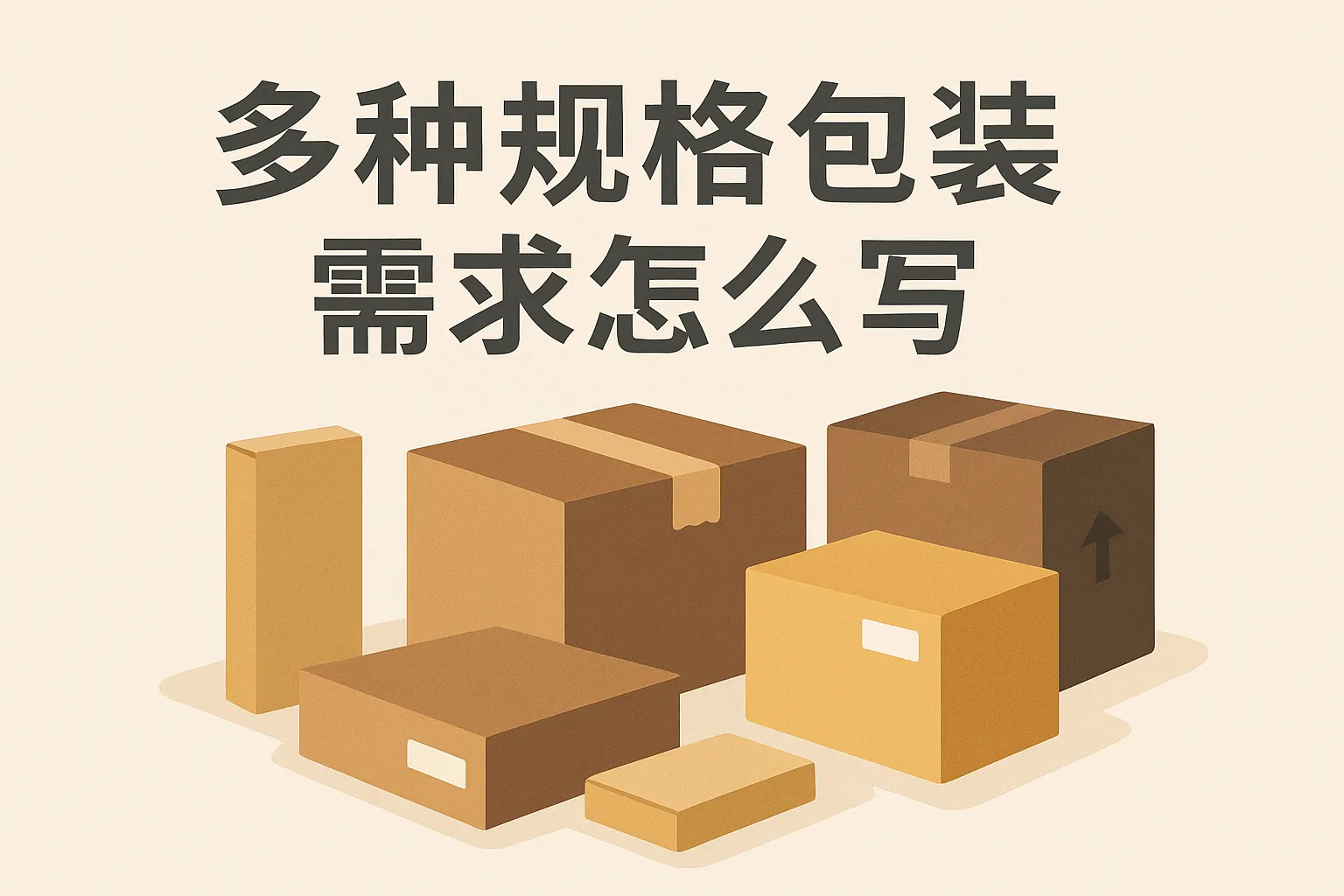 多种规格包装需求怎么写