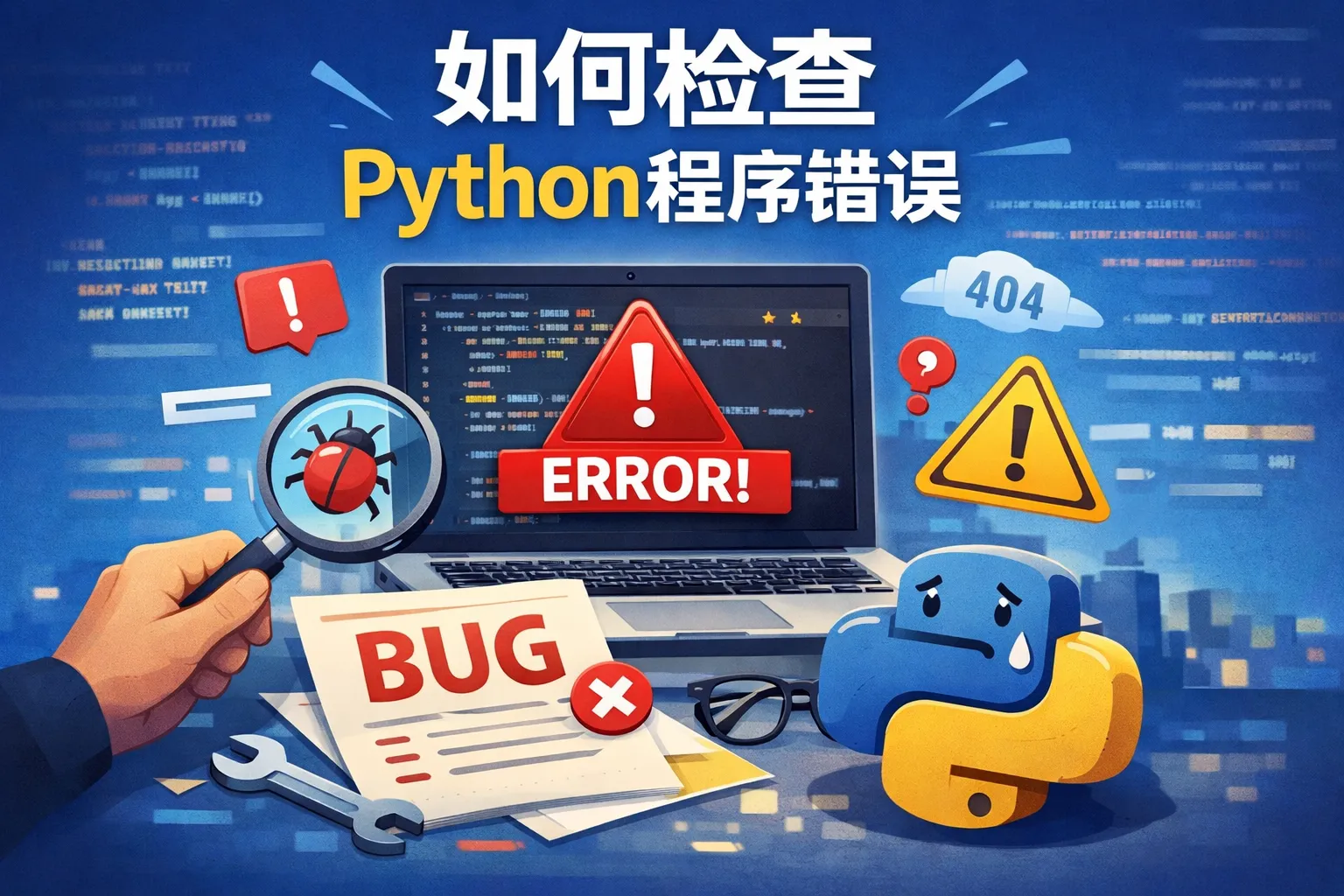 如何检查python程序错误