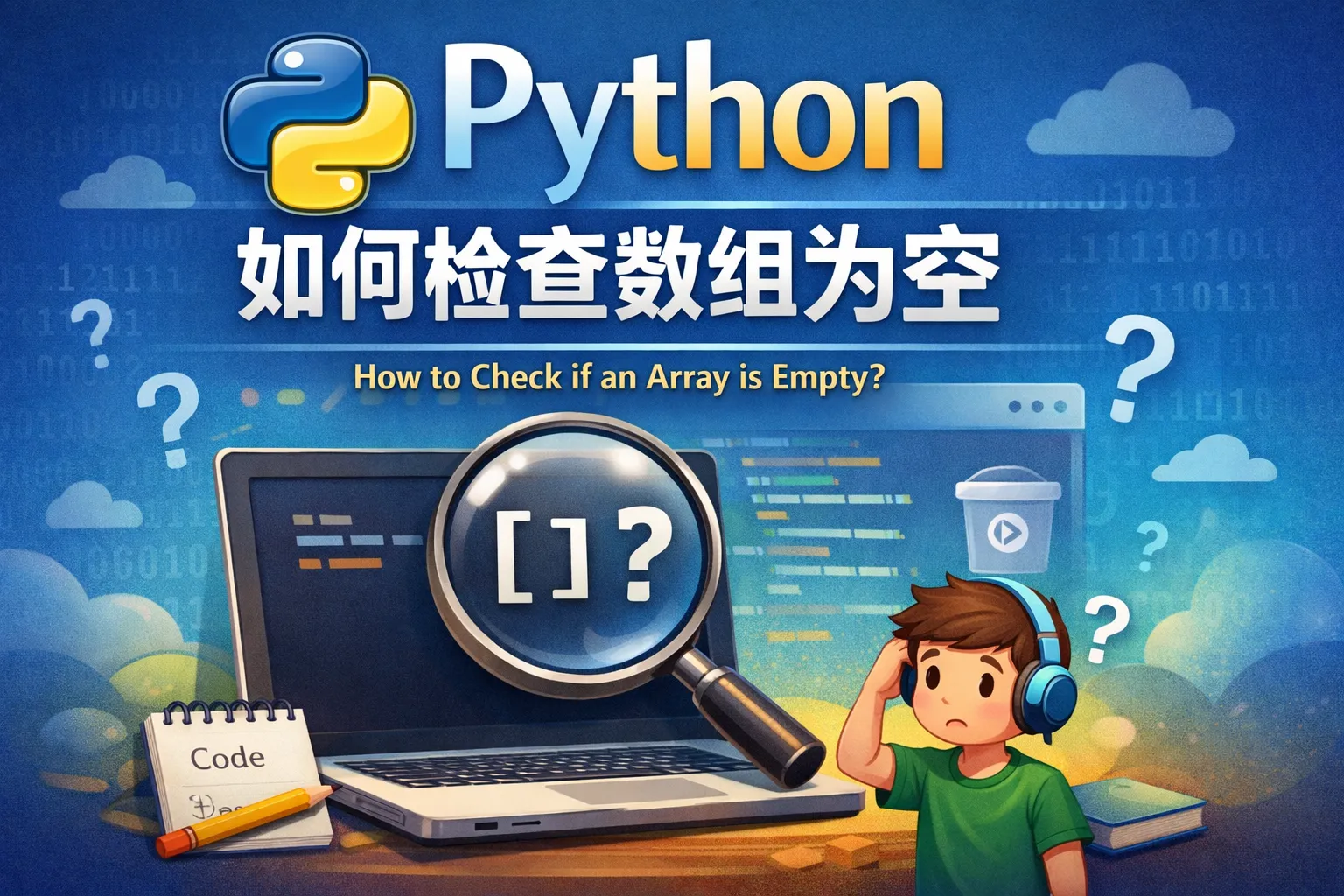 python如何检查数组为空