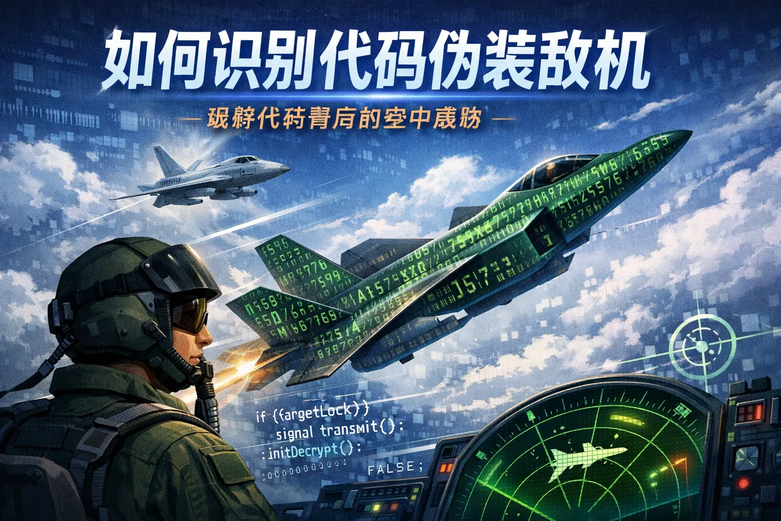 如何识别代码伪装敌机