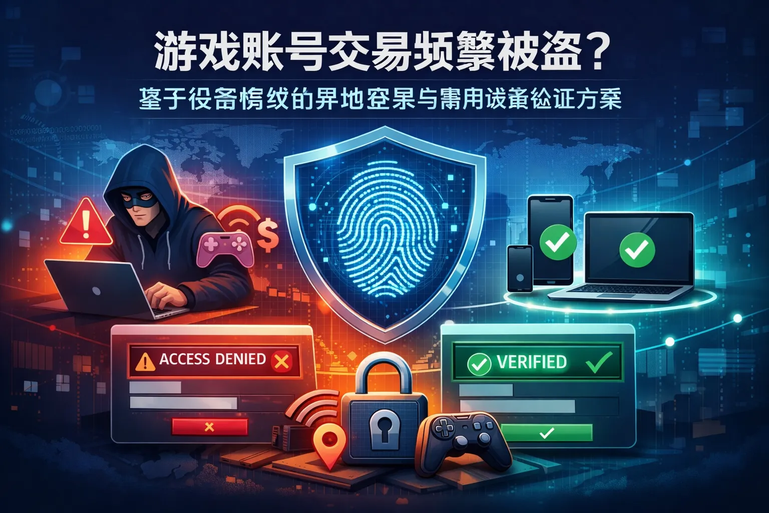 游戏账号交易频繁被盗?基于设备指纹的异地登录与常用设备验证方案