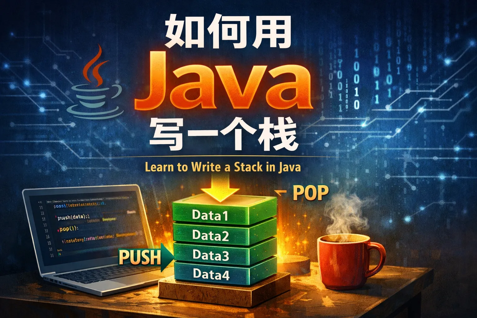 如何用java写一个栈