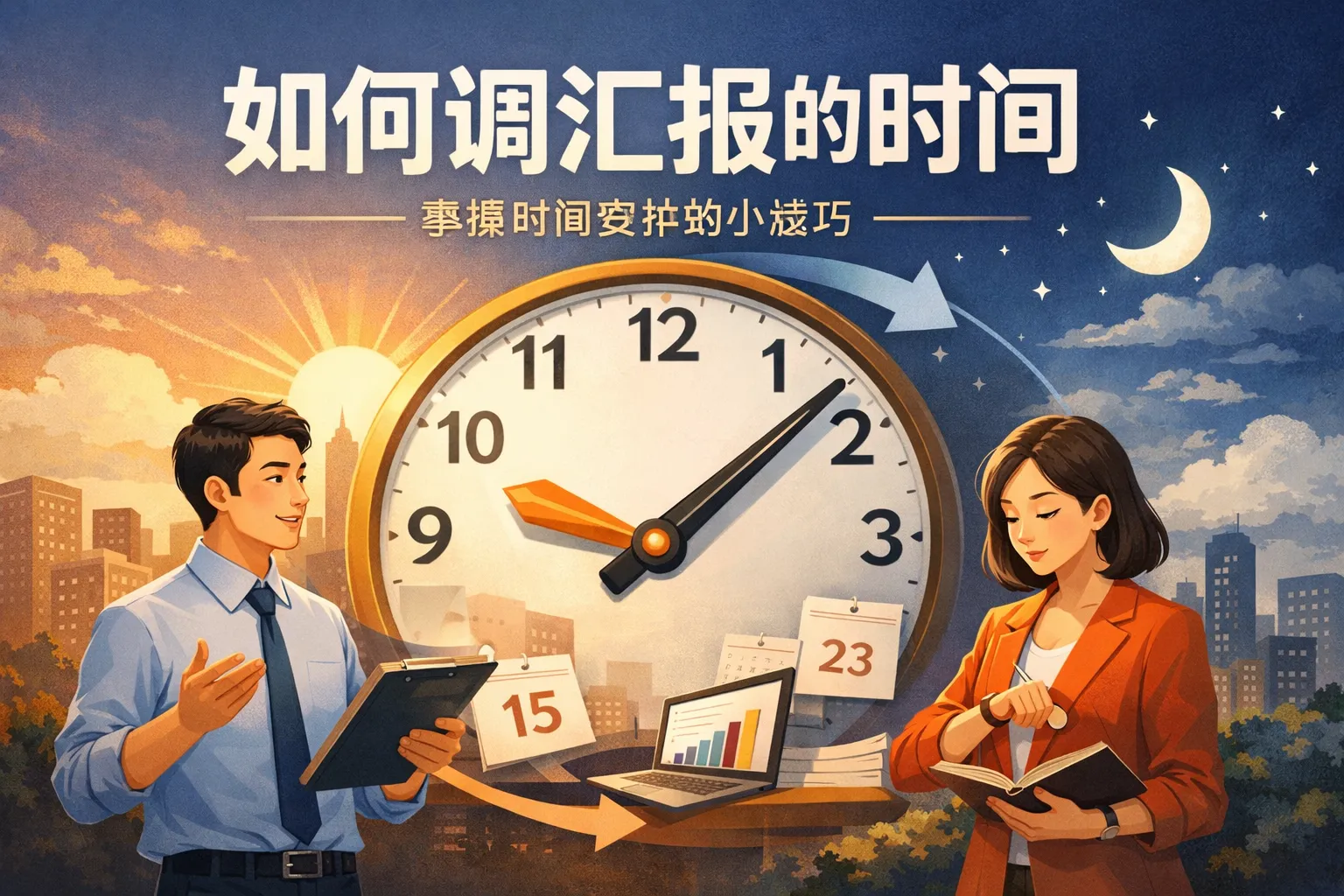 如何调汇报的时间