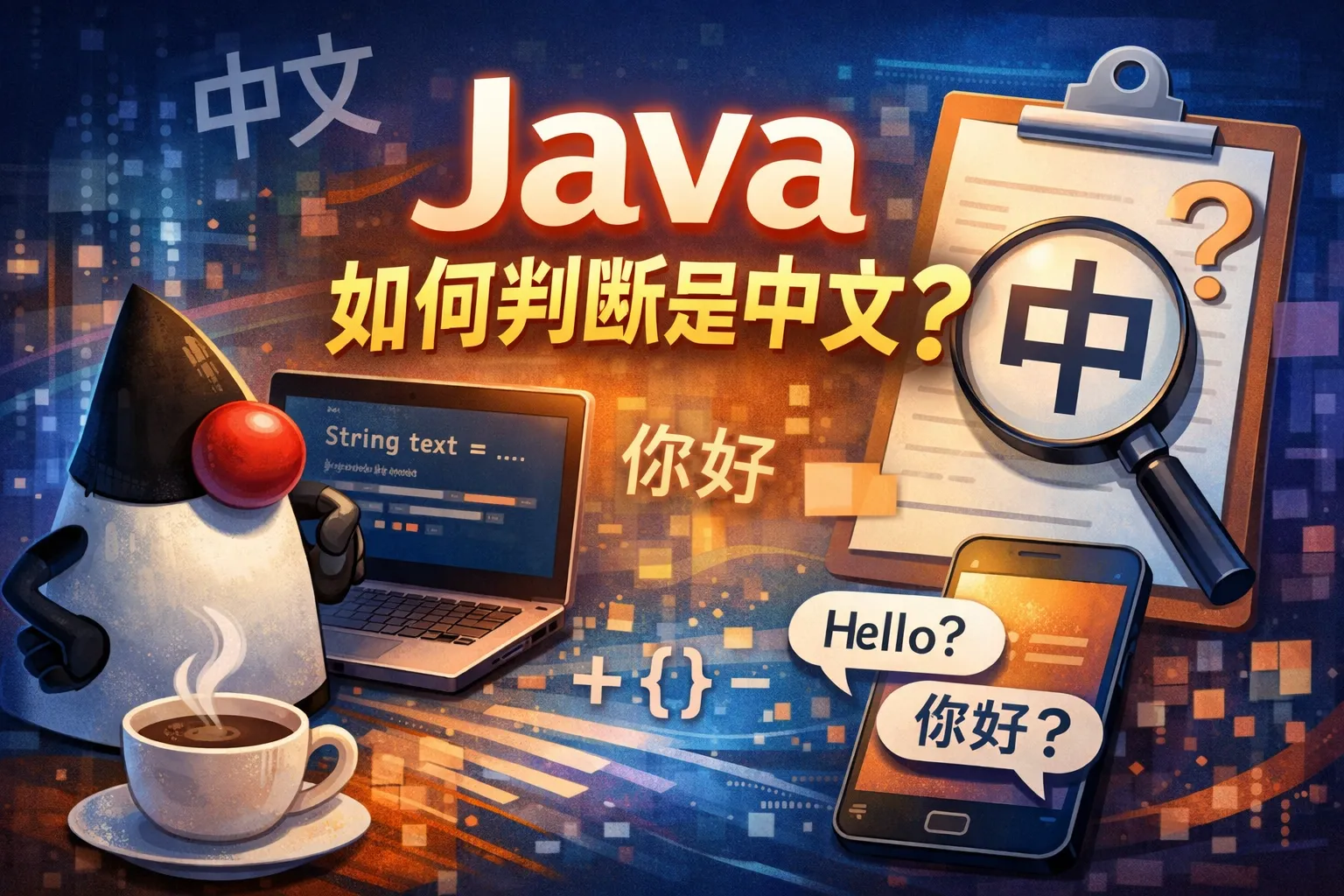 java如何判断是中文