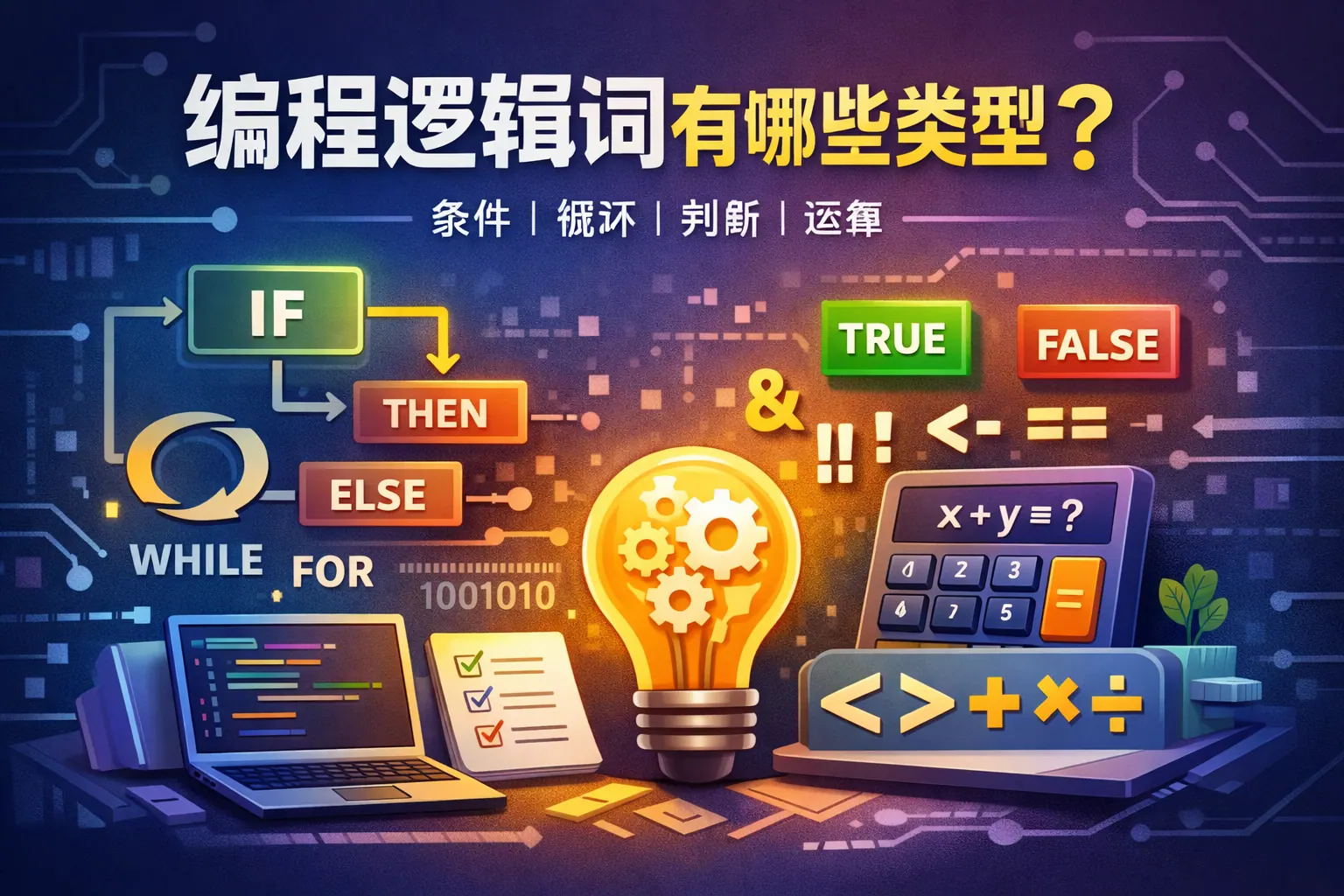 编程逻辑词有哪些类型