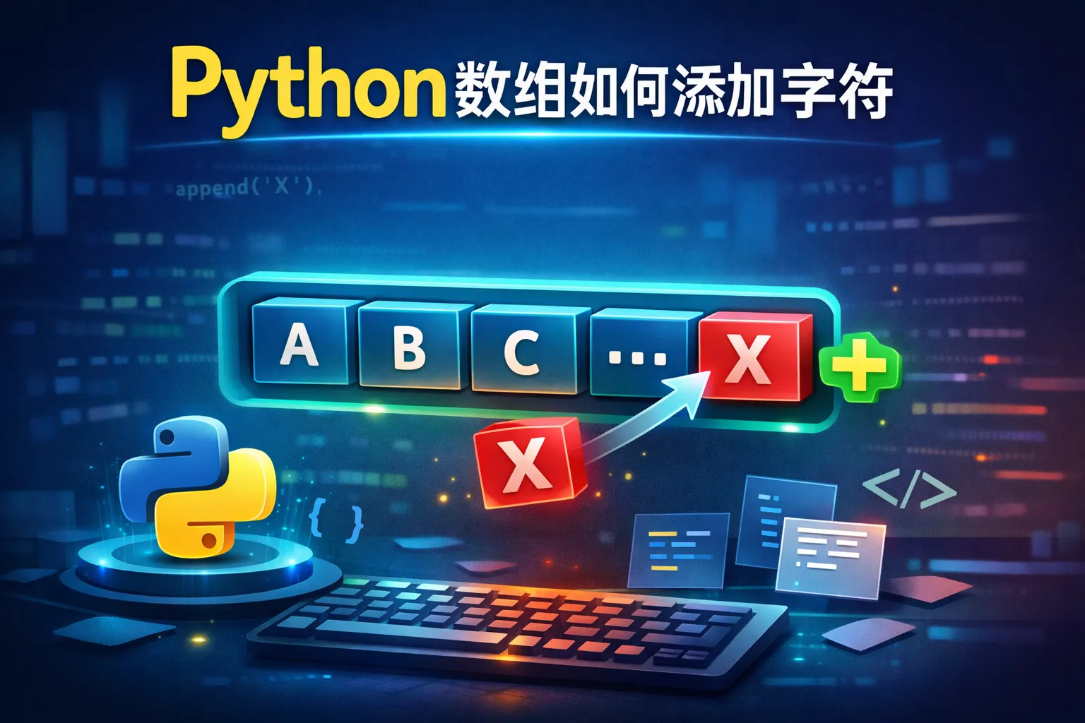python数组如何添加字符
