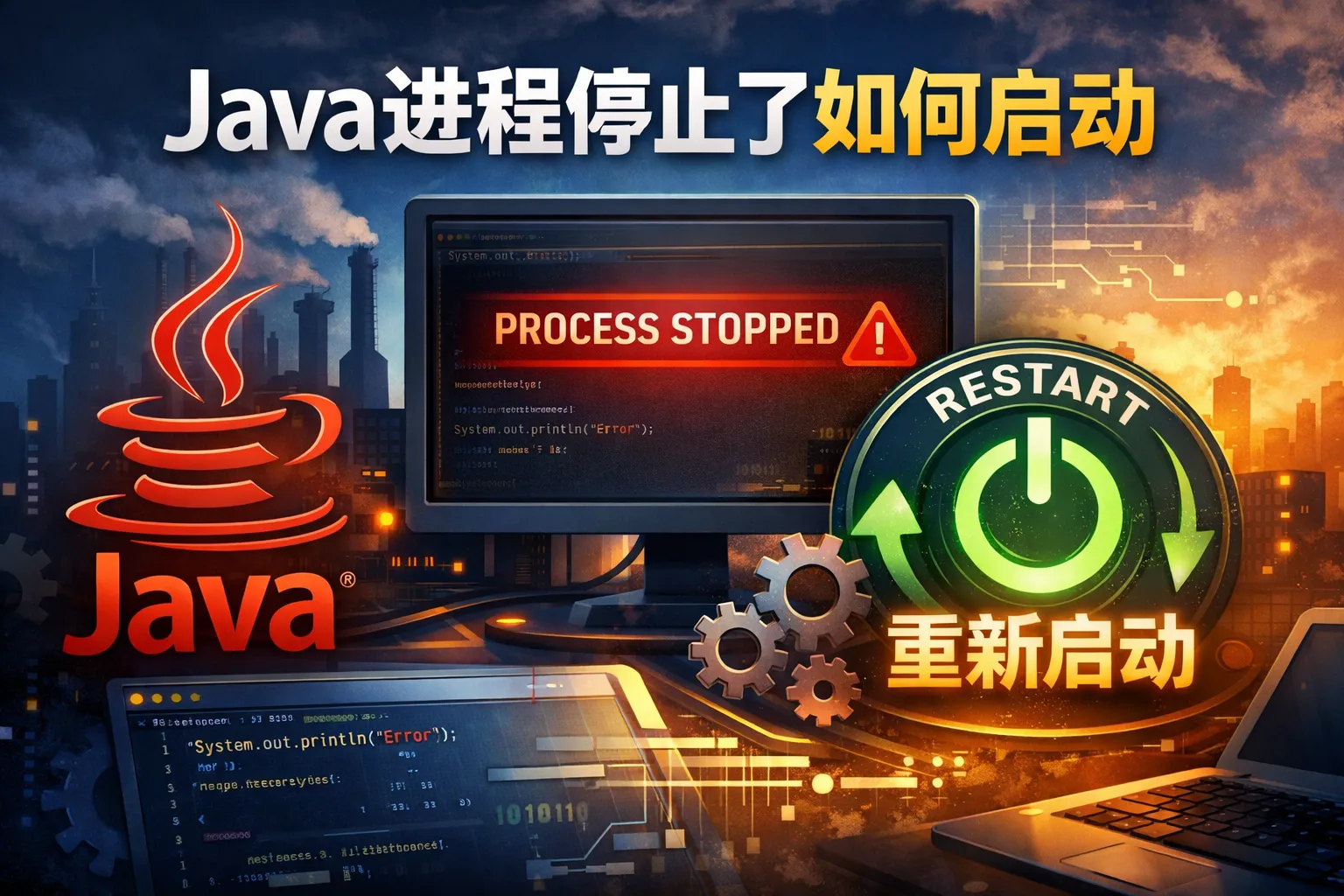 java进程停止了如何启动