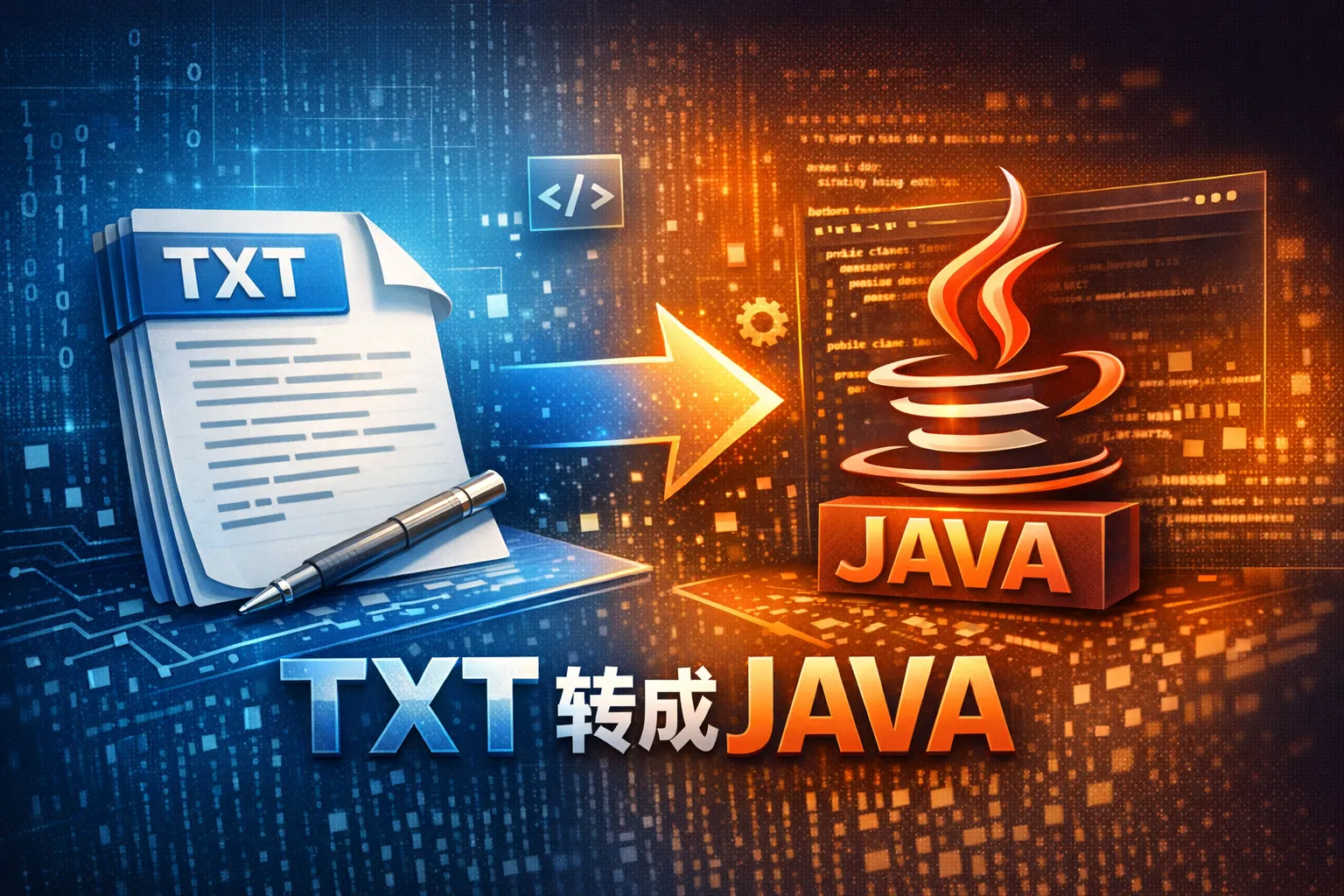 txt文件如何转成java
