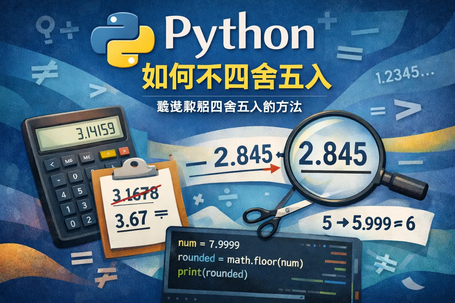python如何不四舍五入