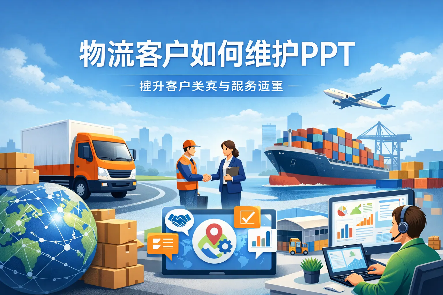 物流客户如何维护ppt