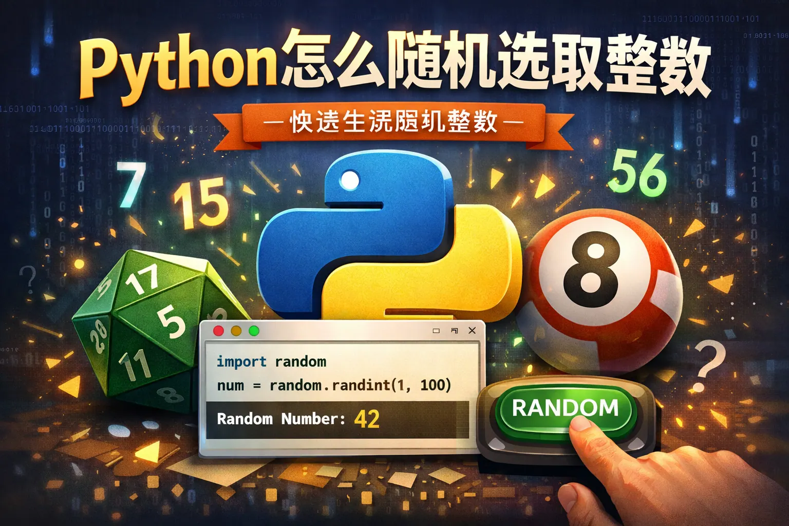 python怎么随机选取整数