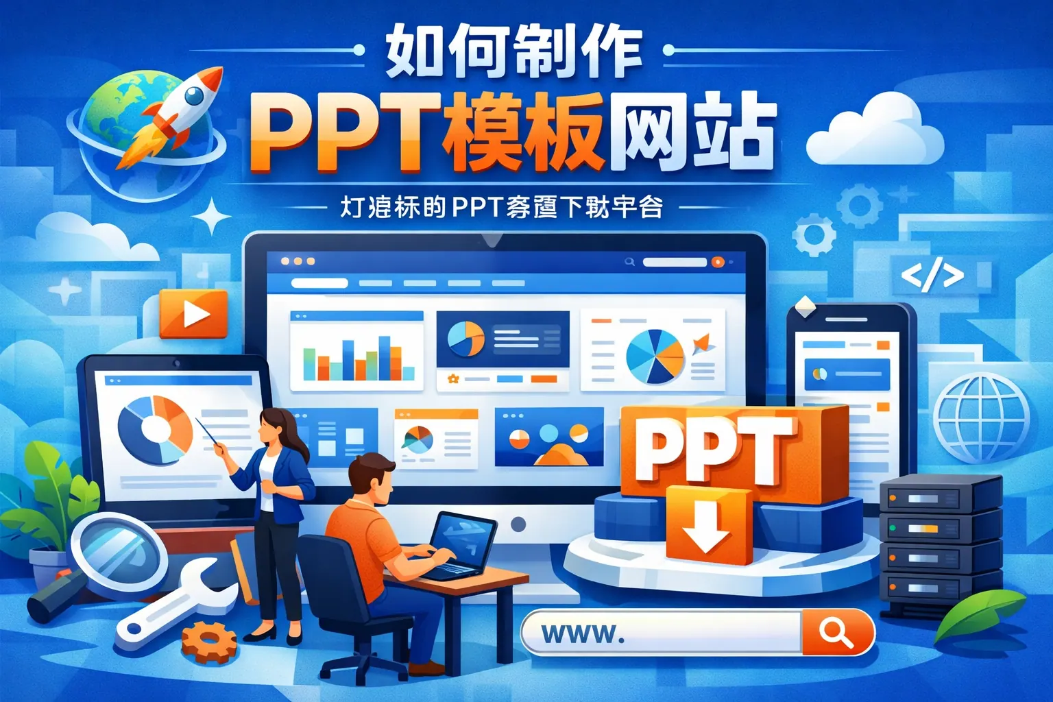 如何制作PPT模板网站