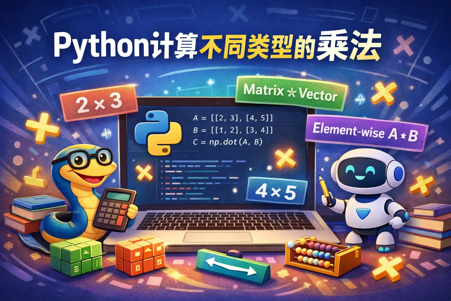 python计算不同类型的乘法