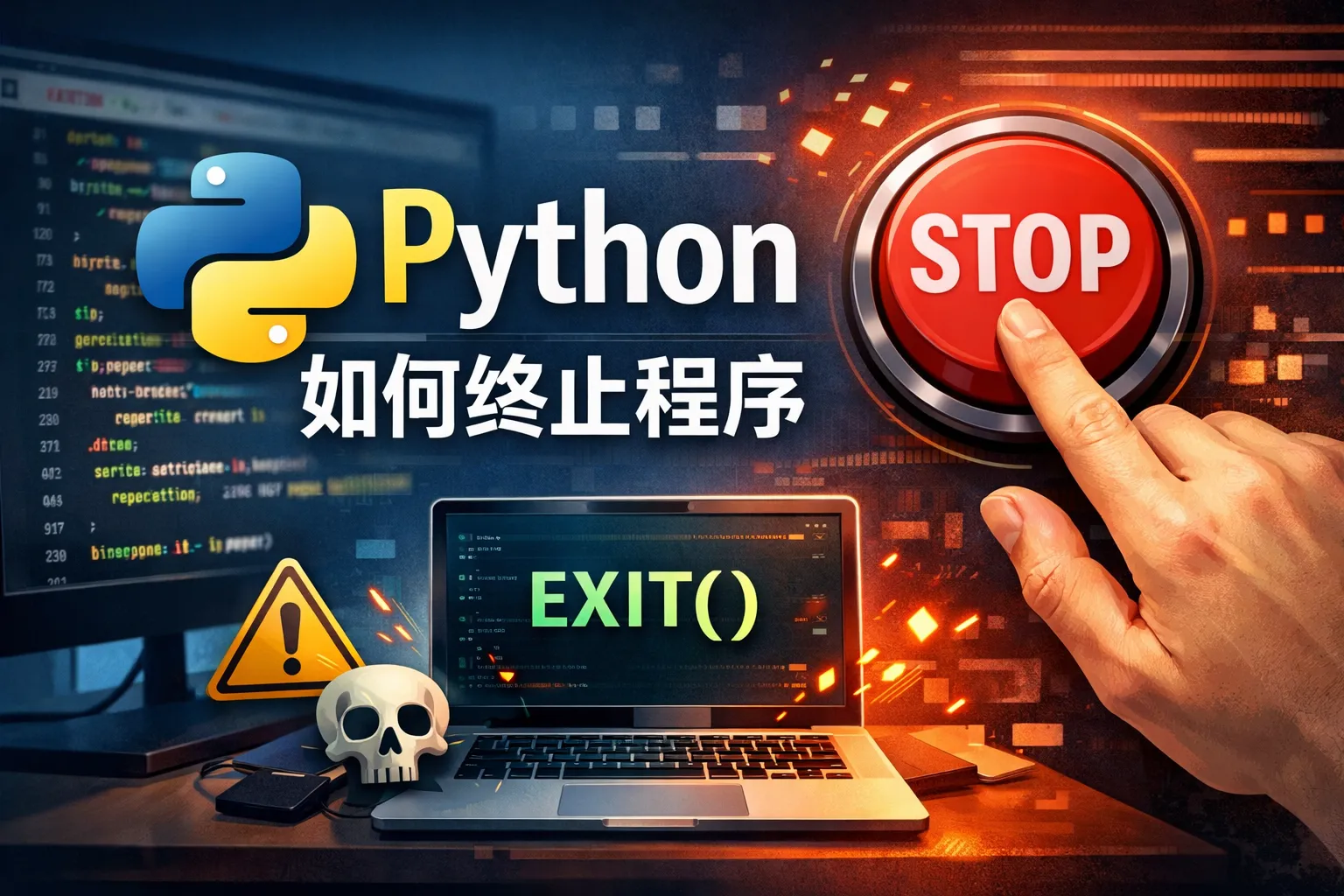 python 如何终止程序