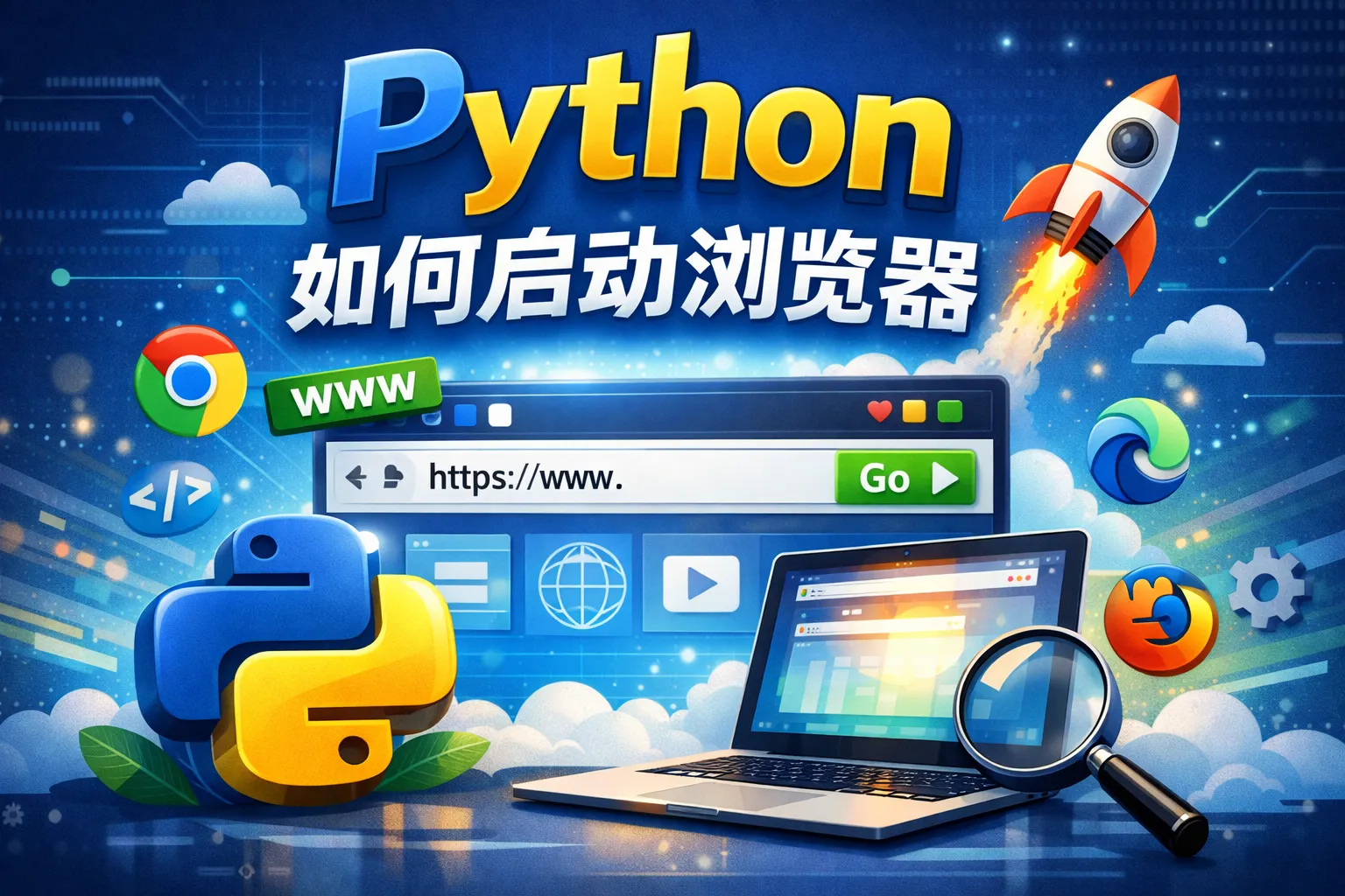 python如何启动浏览器