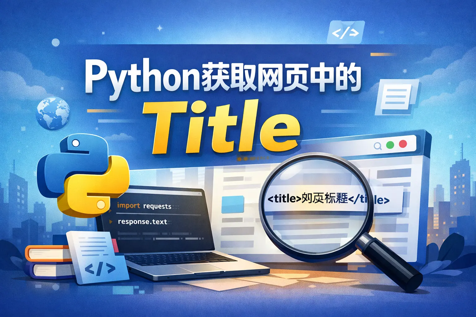 python获取网页中的title
