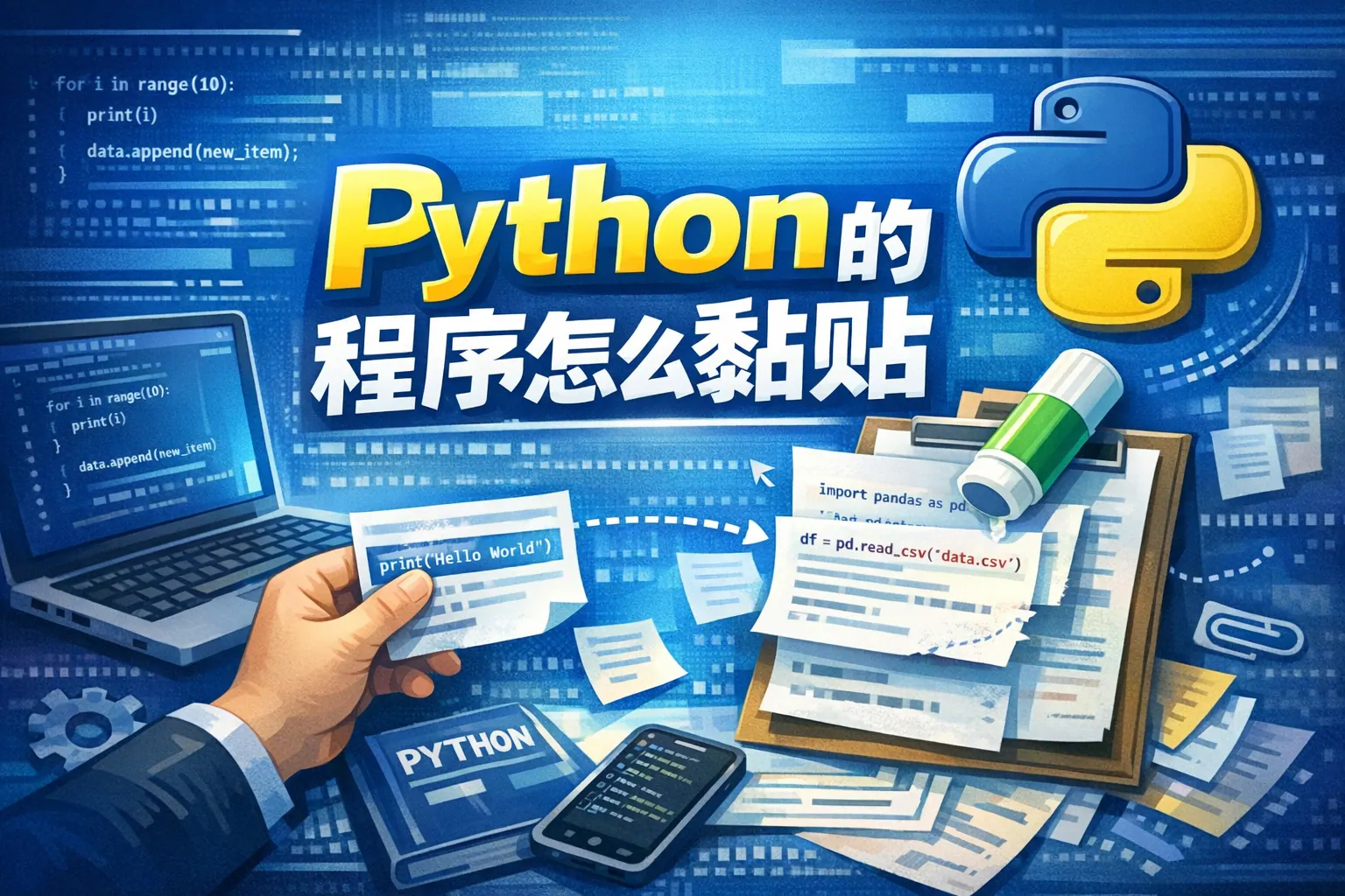 python的程序怎么黏贴