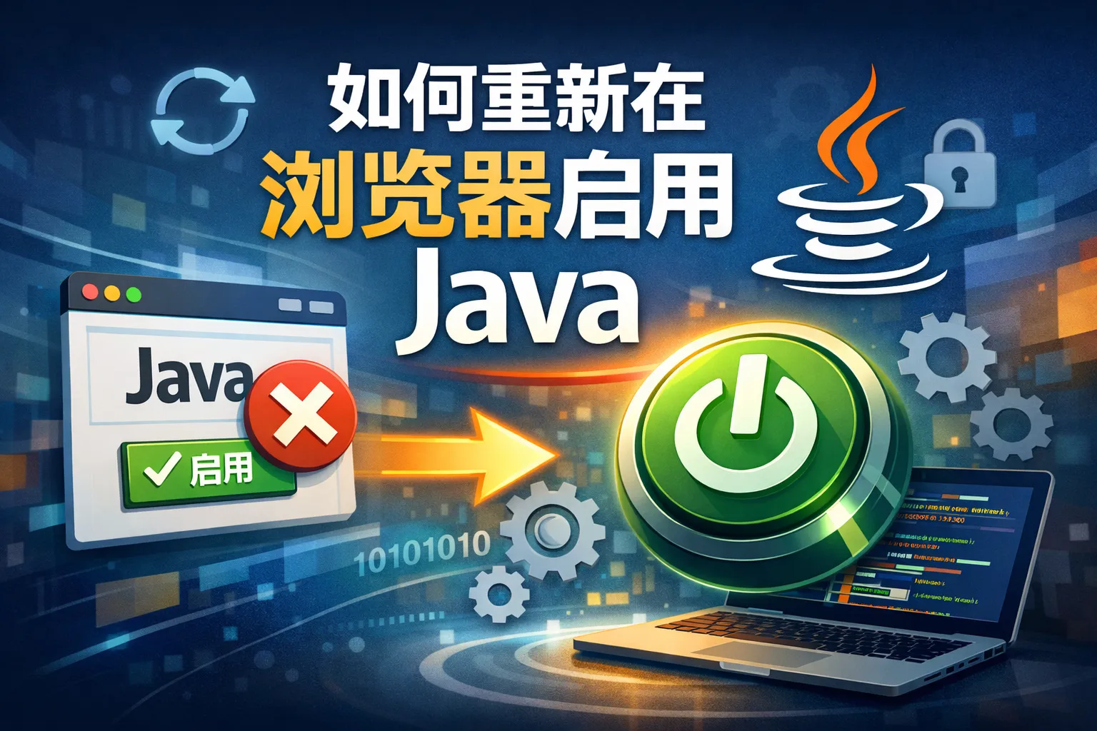 如何重新再浏览器启用java