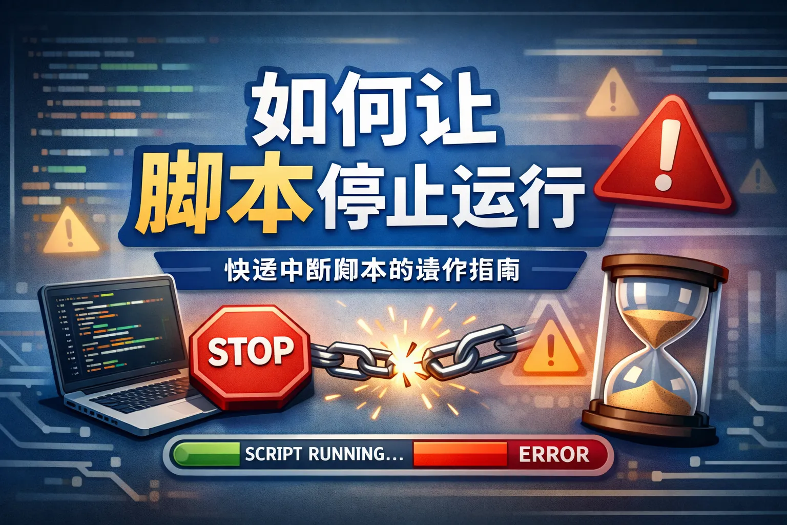 如何让脚本停止运行