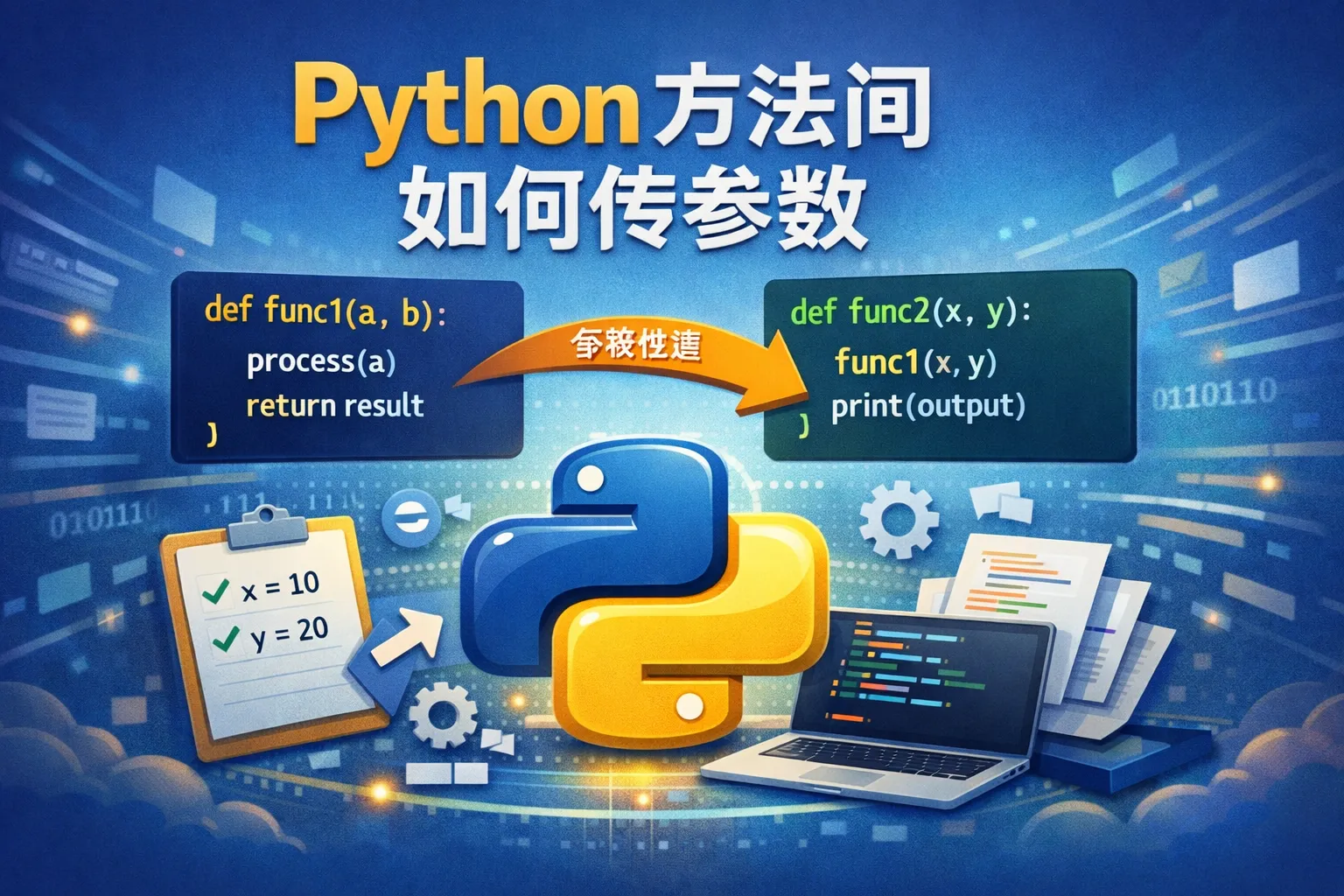 python方法间如何传参数
